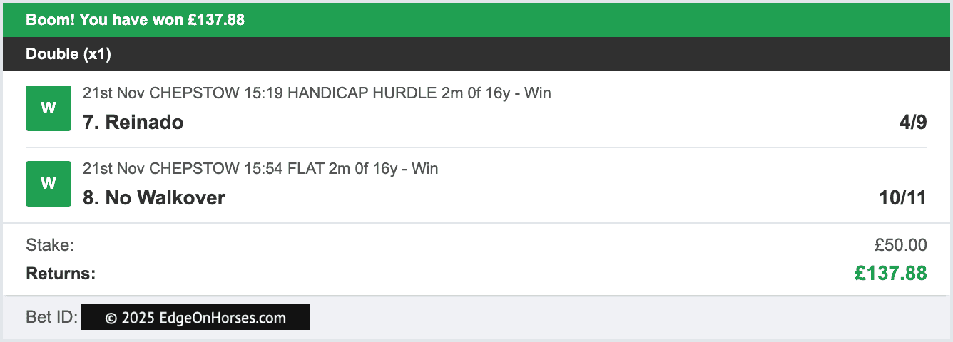 Edge On Horses - Double Winner - 2025-11-21