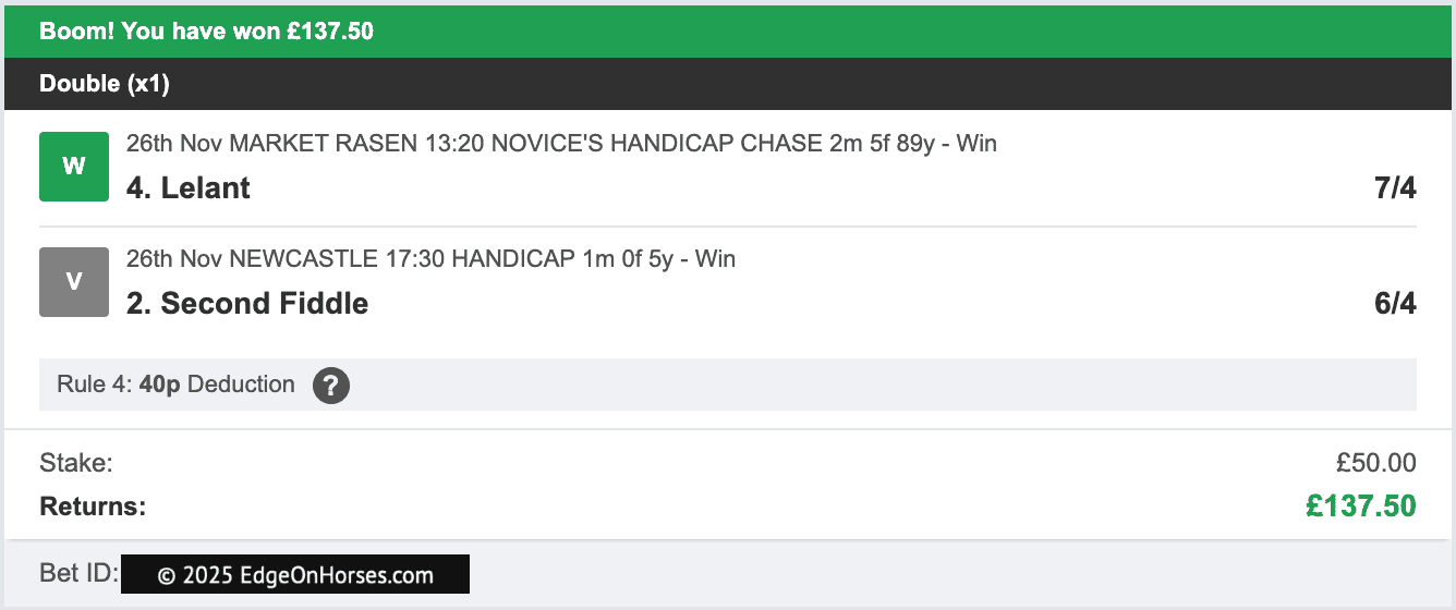 Edge On Horses - Double Winner - 2025-11-26
